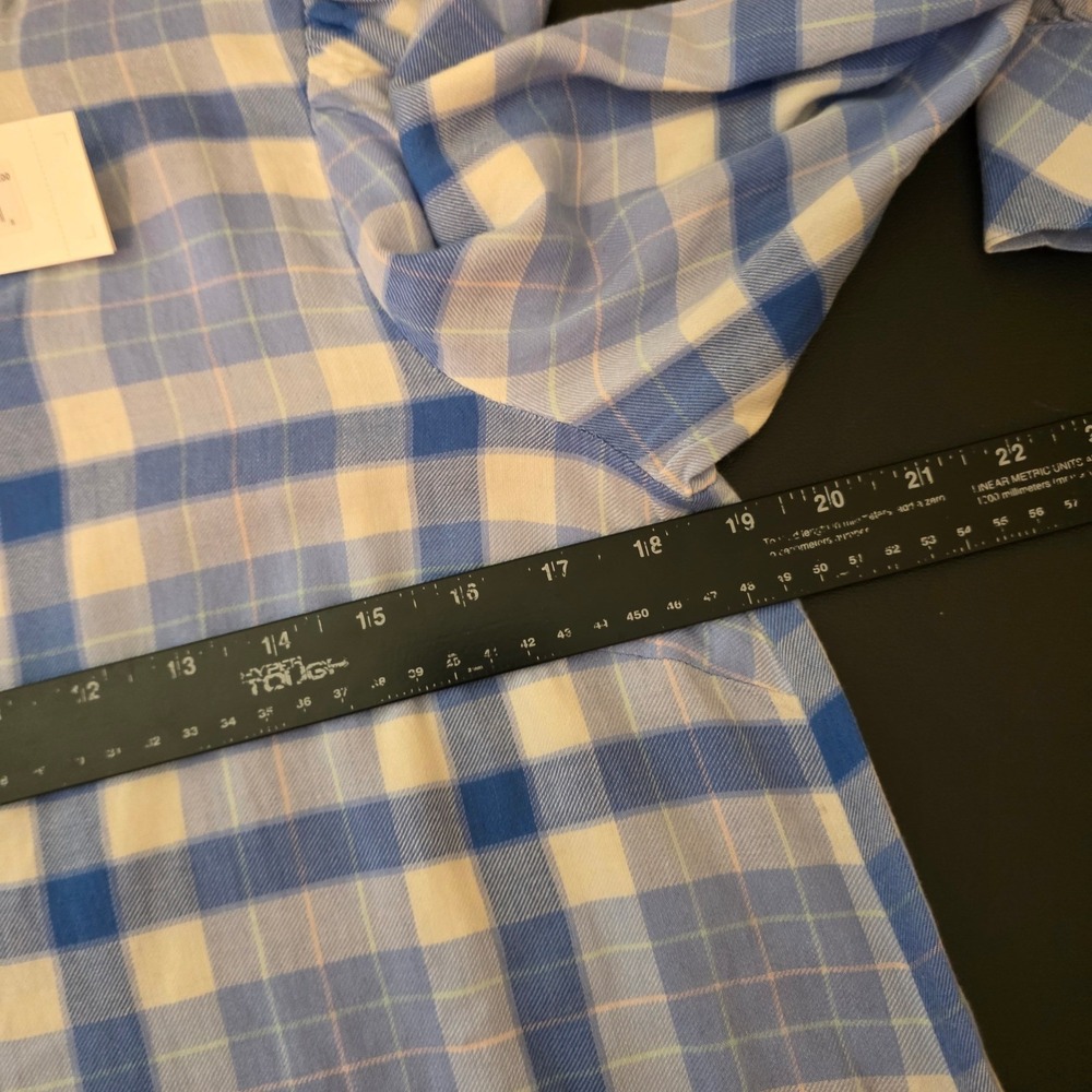 Vineyard Vines Plaid Popover Dress Womens S Blue Calm Water New [$168 2Q011323 - Picture 8 of 15